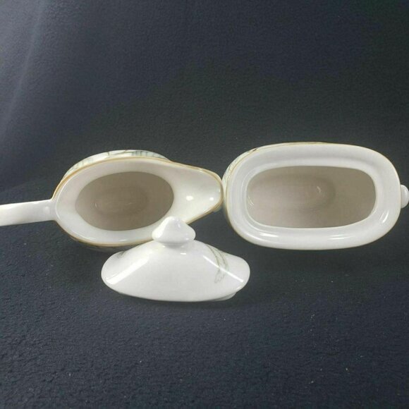 Charter Club Summer Grove Creamer Lidded Sugar Bowl Set Plum Currant Pear - Picture 9 of 11